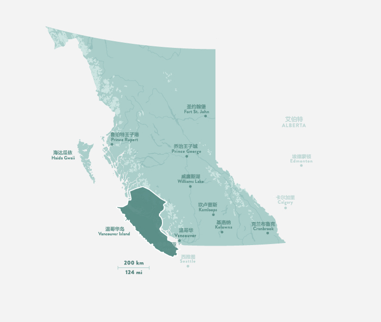 Map of British Columbia