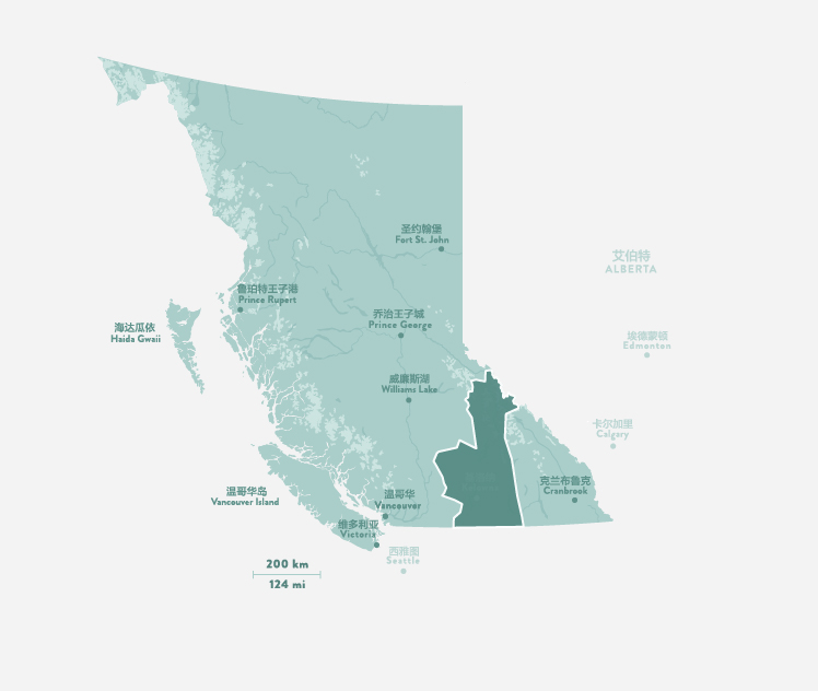 Map of British Columbia